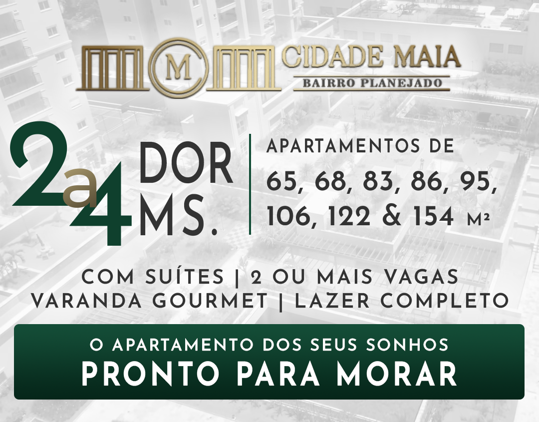 MORE NO MAIS NOVO EMPREENDIMENTO DA EZTEC EM GUARULHOS COM EXCELENTE LOCALIZAÇÃO À POUCOS MINUTOS DO BOSQUE MAIA