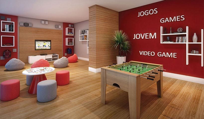 Condomínio com Salão de Jogos Juvenil - Cidade Maia Praça